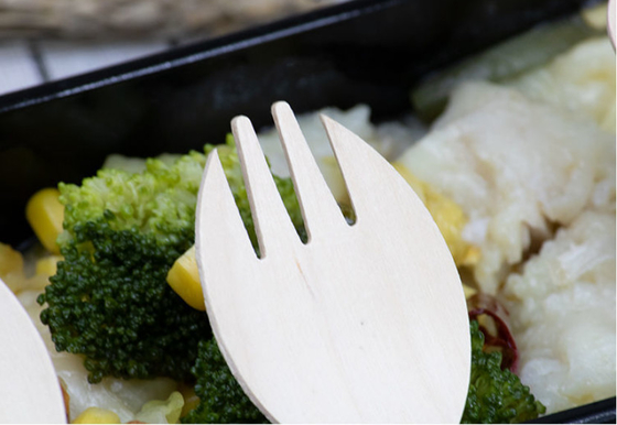 Recyclable Wooden Disposable Cutlery Set Eco Friendly Utensils 160mm