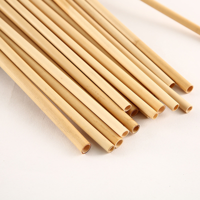 Disposable Natural Reed Drinking Straws 18cm compostable boba straws