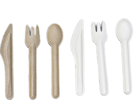 Bulk Eco Disposable Sugarcane Compostable Cutlery Tableware 16CM