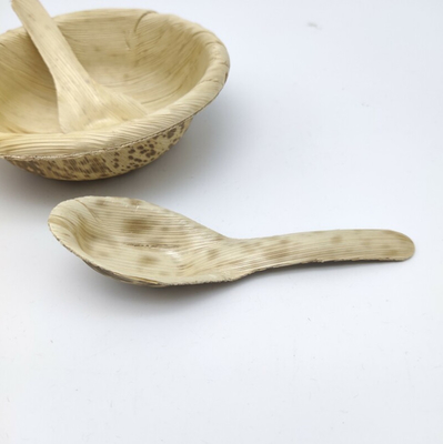 Eco Friendly Natural Disposable Bamboo Tasting Spoon ODM